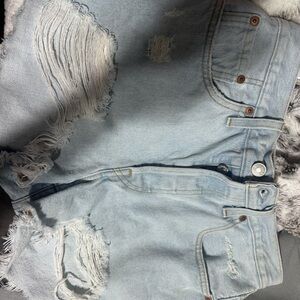 Levi's Women's 501 Original Shorts, Ojai Top-Light Indigo